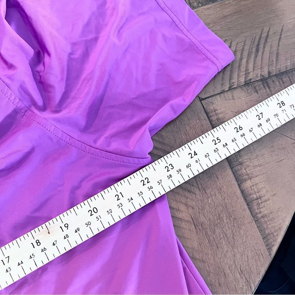 FootJoy FJ Men's Golf Polo Shirt Size M Short Sleeve Logo Purple - Picture 6 of 7